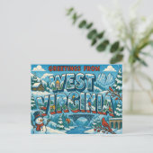 WESTVIRGINIEN Postkarte (Stehend Vorderseite)