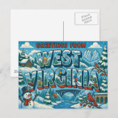 WESTVIRGINIEN Postkarte (Vorne/Hinten)