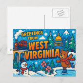 WESTVIRGINIEN Postkarte (Vorne/Hinten)