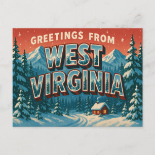 WESTVIRGINIEN Postkarte