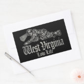 WESTVIRGINIEN RECHTECKIGER AUFKLEBER (Umschlag)