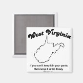 WESTVIRGINIEN - T-shir "WEST VIRGINIA STAAT MOTTO" Magnet (Vorderseite/Rückseite)
