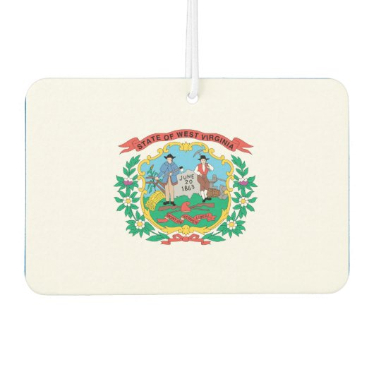 WESTVIRGINIENFahne - Autolufterfrischer (Vorderseite)