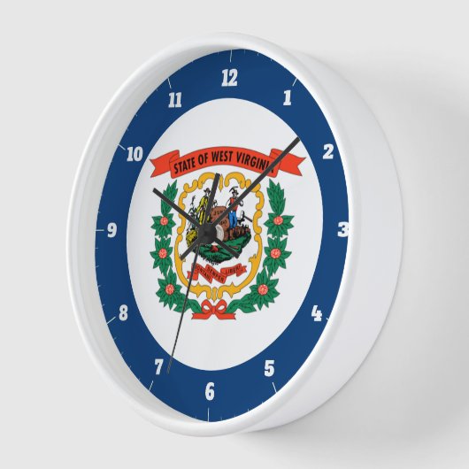 WESTVIRGINIENSTAAT FLAG UHR (Winkel)