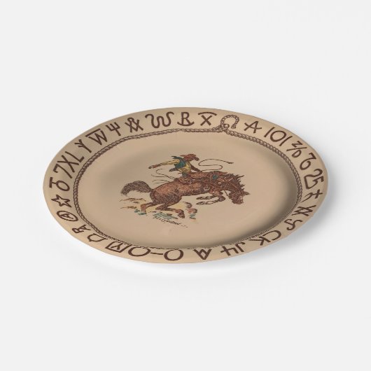 Westward Go! - Platte Pappteller (Schrägansicht)