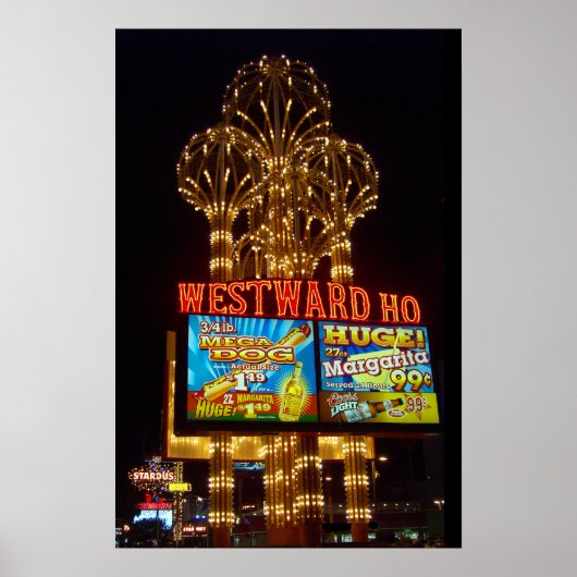 Westward Ho Las Vegas Marquee Poster Print (Vorne)
