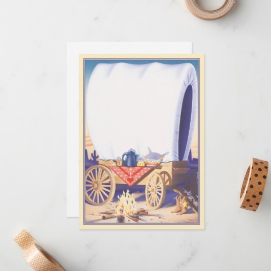 Westward Ho © Mitteilungskarte (Vorderseite/Rückseite Beispiel)