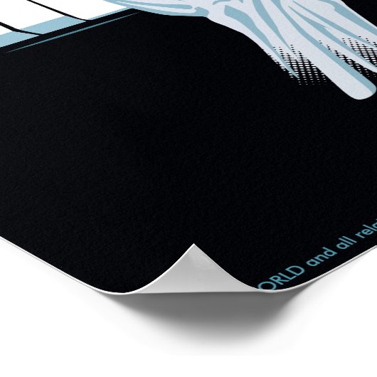 Westwelt | Android Hands am Spielerpiano Poster (Ecke)