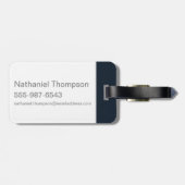 Westwelt | Android-Skelett über Logo Gepäckanhänger (Rückseite horizontal)