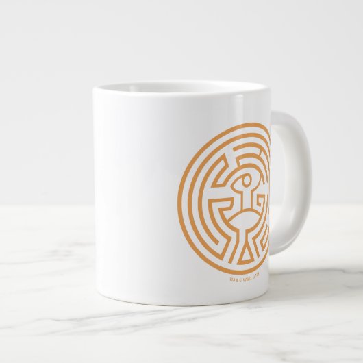 Westwelt | Das Maze-Symbol Jumbo-Tasse (Vorderseite Rechts)
