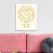 Westwelt | Das Maze-Symbol Leinwanddruck (Insitu (Wohnzimmer))