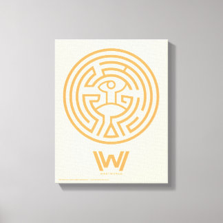 Westwelt | Das Maze-Symbol Leinwanddruck