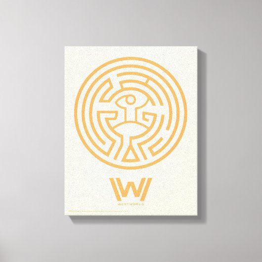 Westwelt | Das Maze-Symbol Leinwanddruck (Vorderseite)