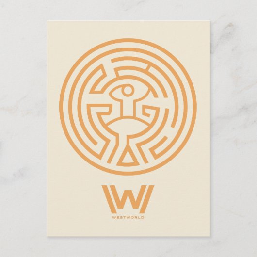Westwelt | Das Maze-Symbol Postkarte (Vorderseite)