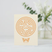 Westwelt | Das Maze-Symbol Postkarte (Stehend Vorderseite)