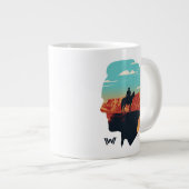 Westwelt | Dr. Ford Silhouette des Menschen in Sch Jumbo-Tasse (Vorderseite Rechts)