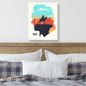 Westwelt | Dr. Ford Silhouette des Menschen in Sch Leinwanddruck (Insitu (Schlafzimmer))