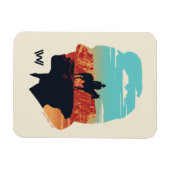 Westwelt | Dr. Ford Silhouette des Menschen in Sch Magnet (Horizontal)