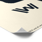 Westwelt | Dr. Ford Silhouette des Menschen in Sch Poster (Ecke)