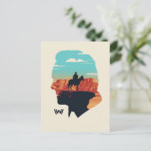 Westwelt | Dr. Ford Silhouette des Menschen in Sch Postkarte (Stehend Vorderseite)