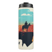 Westwelt | Dr. Ford Silhouette des Menschen in Sch Thermosbecher (Vorderseite)