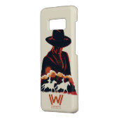 Westwelt | Mann in der Silhouette der Schwarzen Wü Case-Mate Samsung Galaxy Hülle (Hinten/Links)