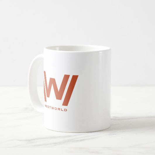 Westwelt | Mann in der Silhouette der Schwarzen Wü Kaffeetasse (Vorderseite Links)