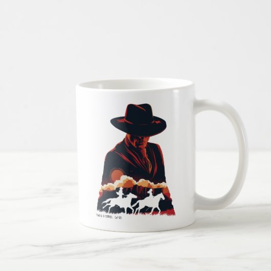 Westwelt | Mann in der Silhouette der Schwarzen Wü Kaffeetasse (Rechts)