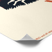 Westwelt | Mann in der Silhouette der Schwarzen Wü Poster (Ecke)