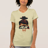 Westwelt | Mann in der Silhouette der Schwarzen Wü T-Shirt (Vorderseite)