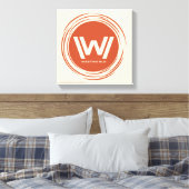 Westwelt | Stilisierte Sun-Logos Leinwanddruck (Insitu (Schlafzimmer))