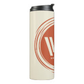 Westwelt | Stilisierte Sun-Logos Thermosbecher (Nach links gedreht)