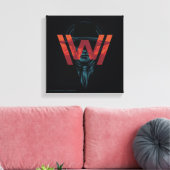 Westwelt | The Man in Black Logo Graphic Leinwanddruck (Insitu (Wohnzimmer))