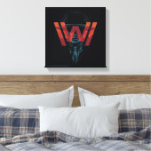 Westwelt | The Man in Black Logo Graphic Leinwanddruck (Insitu (Schlafzimmer))