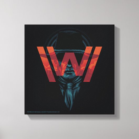 Westwelt | The Man in Black Logo Graphic Leinwanddruck (Vorderseite)