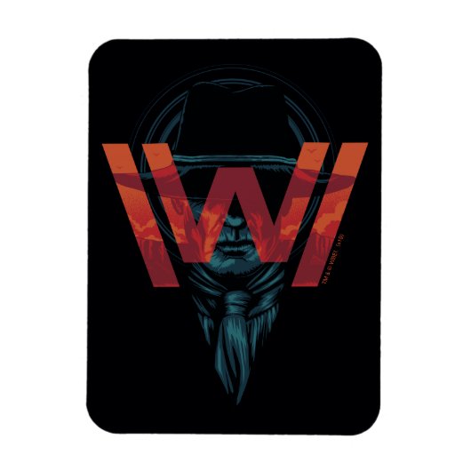 Westwelt | The Man in Black Logo Graphic Magnet (Vertikal)