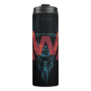 Westwelt The Man in Black Logo Graphic Thermosbecher