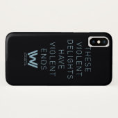 Westwelt | Typografie-Zitat "Gewaltsame Freuden" Case-Mate iPhone Hülle (Rückseite (Horizontal))