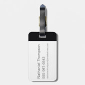 Westwelt | Typografie-Zitat "Gewaltsame Freuden" Gepäckanhänger (Rückseite vertikal)