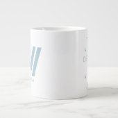 Westwelt | Typografie-Zitat "Gewaltsame Freuden" Jumbo-Tasse (Vorderseite)