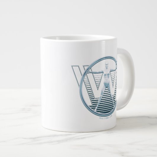 Westwelt | Vitruvian Android-Logo Jumbo-Tasse (Vorderseite Rechts)
