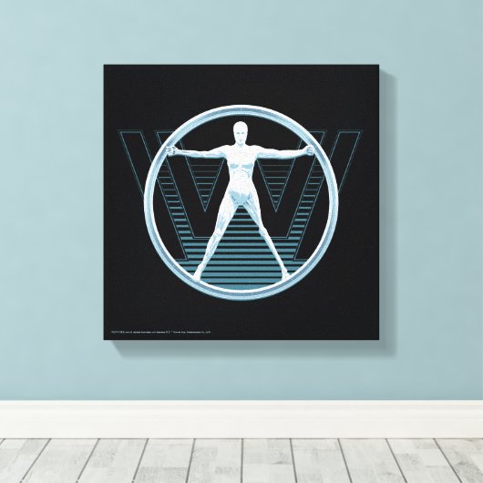 Westwelt | Vitruvian Android-Logo Leinwanddruck (Insitu (Holzboden))