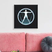 Westwelt | Vitruvian Android-Logo Leinwanddruck (Insitu (Wohnzimmer))