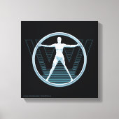 Westwelt | Vitruvian Android-Logo Leinwanddruck (Vorderseite)