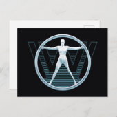 Westwelt | Vitruvian Android-Logo Postkarte (Vorne/Hinten)