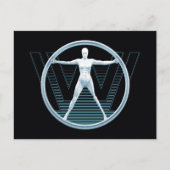 Westwelt | Vitruvian Android-Logo Postkarte (Vorderseite)