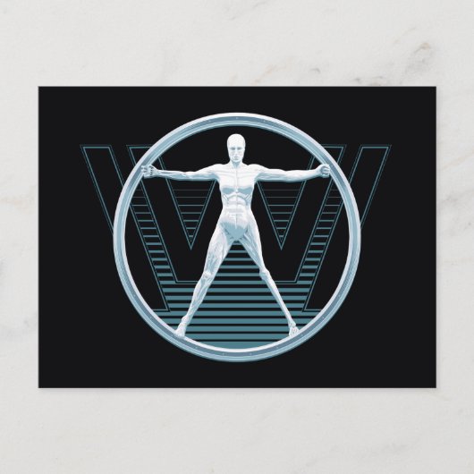 Westwelt | Vitruvian Android-Logo Postkarte (Vorderseite)