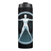 Westwelt | Vitruvian Android-Logo Thermosbecher (Vorderseite)