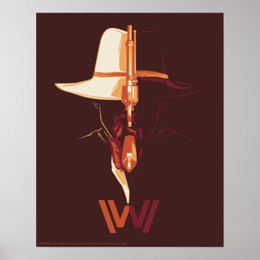Westwelt | White Hat Black Hat Split Graphic Poster (Vorne)