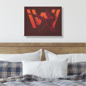 Westwelt | Wyatt mit unbedachtem Logo Leinwanddruck (Insitu (Schlafzimmer))